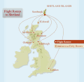 Travel Routes to Shetland